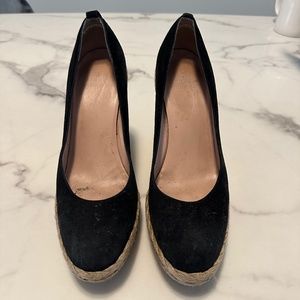 Stuart Weitzman canvas wedges